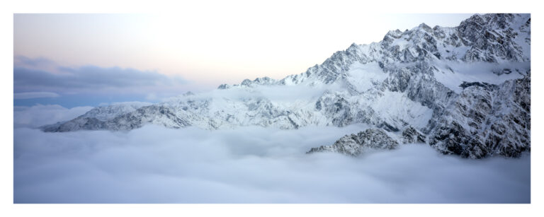 Mountains and clouds